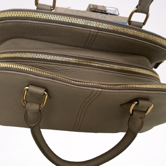 J Crew Biennial Dark Bone Satchel - Picture 5 of 13